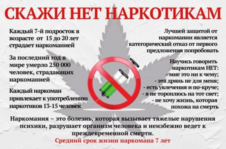 Профилактика наркотической зависимости.